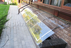 Козырьки и навесы на металлокаркасе в Самаре. Готовые проекты ПерилаГлавСнаб - фото 7