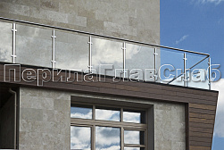 Ограждения из нержавейки со стеклом в Самаре. Готовые проекты ПерилаГлавСнаб - фото 17