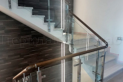 Стеклянные перила для колодезных лестниц в Самаре. Готовые проекты ПерилаГлавСнаб - фото 3