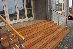 Перила и ограждения из нержавейки и дерева в Самаре. Готовые проекты ПерилаГлавСнаб - фото 9