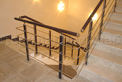 Перила и ограждения из нержавейки и дерева в Самаре. Готовые проекты ПерилаГлавСнаб - фото 8