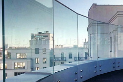 Цельностеклянные ограждения для крыш в Самаре. Готовые проекты ПерилаГлавСнаб - фото 6