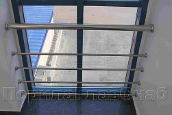 Ограждение на окна из нержавеющей стали в Самаре. Готовые проекты ПерилаГлавСнаб - фото 2