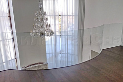 Цельностеклянные ограждения на несущем стекле в Самаре. Готовые проекты ПерилаГлавСнаб - фото 9