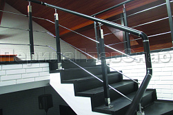 Перила и ограждения из нержавейки и дерева в Самаре. Готовые проекты ПерилаГлавСнаб - фото 25