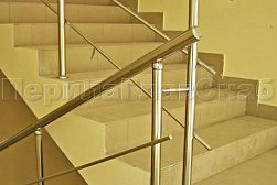 Перила и ограждения из нержавеющей стали с двумя ригелями в Самаре. Готовые проекты ПерилаГлавСнаб - фото 10