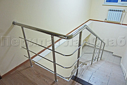 Ограждения из нержавеющей стали с тремя ригелями в Самаре. Готовые проекты ПерилаГлавСнаб - фото 14